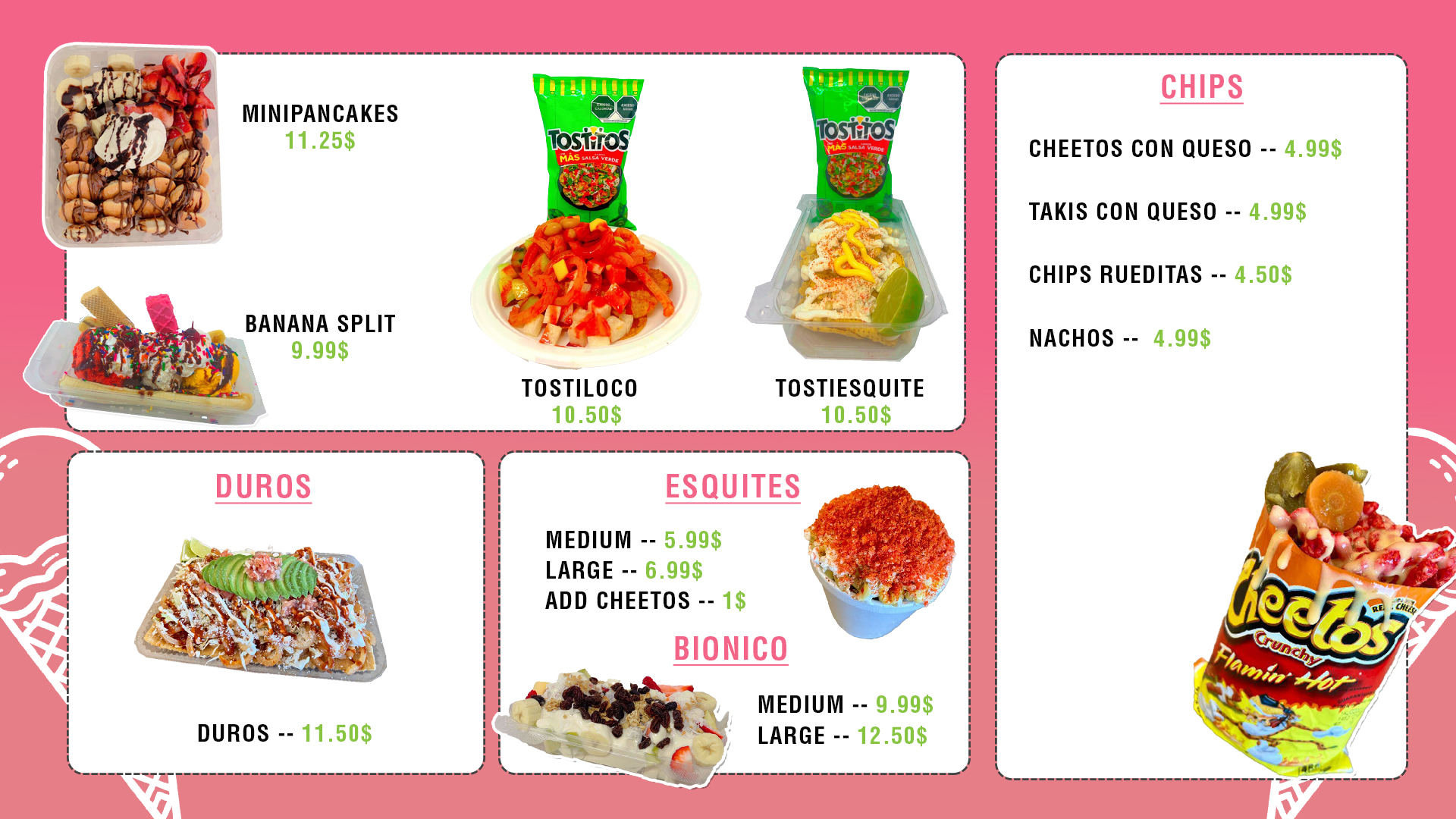 La Michoacana Menu